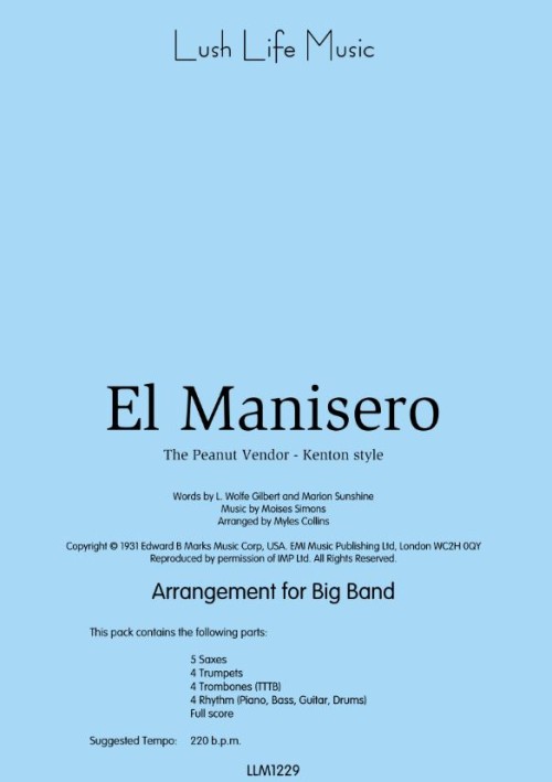 El Manisero (Peanut Vendor) (Jazz Ensemble - Score and Parts)
